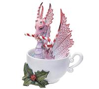 Pacific Giftware Perfectly Peppermint Dragon Christmas Fairy Collection by Amy Brown Resin Figurine Home Decor