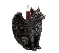 Pacific Giftware PT Winged Wolf Gargoyle Home Decorative Resin Figurine Candle Holder