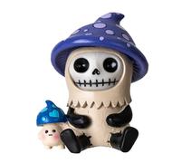 Pacific Giftware Purple Kinoko Toadstool Mushroom Furrybones Collectible Figurine Cute Skeleton in Mushroom Costume with Little Mushroom Friend Perfect for Home Decor and Unique Gifts 3" Tall