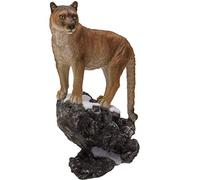 Pacific Giftware Realistic Big Cat Cougar on Rock Resin Figurine Statue