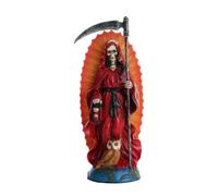 Pacific Giftware Santa Muerte Saint of Holy Death Standing Religious Statue 7.25 Inch (Red) Love Passion Relationship Santisima Muerte Sculpture