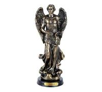 Pacific Giftware St. Gabriel Archangel Messenger from God Figurine 8 Inch Tall Wooden Base with Brass Name Plate