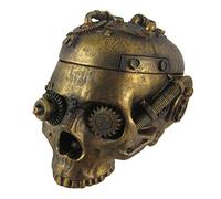 Pacific Giftware Steampunk Skull Trinket Box Ashtray Ash Tray Stash Statue