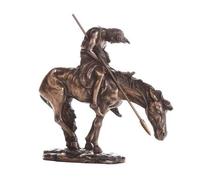 Pacific Giftware The End of Trail Bronze Finish Native American Indian Warrior Collectible Figurine 7.5 H