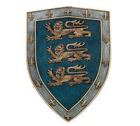 Pacific Giftware Three Lions Shield Medieval Wall Decoration