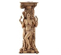 Pacific Giftware Triple Goddess Mother Maiden Crone Tea Light Candle Holder Stand 10 Inch (Antique Ivory)
