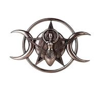 Pacific Giftware Triple Moon Goddess Spiral Bronze Plaque Wall Decoration Wiccan