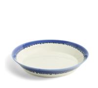 Pacific Glaze Low Serving Bowl Blue
