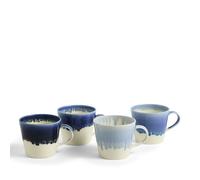 Pacific Glaze Mug Blue, Set of 4