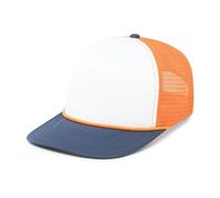 Pacific Headwear Unisex-Adult Pacific Headwear Foamie Fresh Trucker Cap, White/Orange/Navy, One size