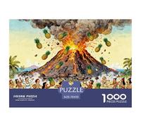 Pacific Island Volcano Sacrifice Wooden Jigsaw Puzzle Waterproof 1000 Piece Puzzles for Adults Challenging And Brainteasing Home Decoration