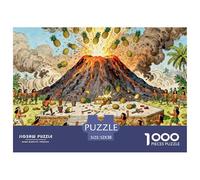 Pacific Island Volcano Sacrifice Wooden Jigsaw Puzzle Waterproof 1000 Piece Puzzles for Adults Impossible Home Decoration
