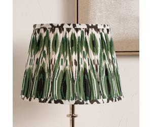 Pacific Izara Green Ikat Mushroom Pleat Lampshade - 30cm