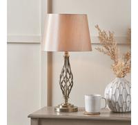 Pacific Jenna Metal Twist Detail Table Lamp - Brass