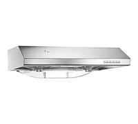 Pacific Kitchen Vent Hood AC30BS - 30 Inch Under Cabinet Range Hood - Filterless Modern Stainless Steel Hood Vent with 900 CFM Suction, Dual Fans, LED Touch Controls and Auto-Clean Function