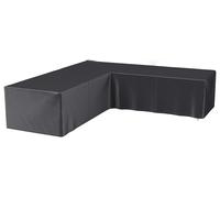 Lounge Set Aerocover L-Shape 220 x 220 x 90 x70cm, Black