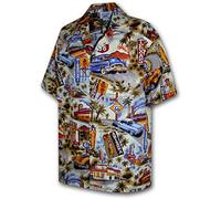 Pacific Legend Route 66 Scenic Car Shirts - khaki - XXL