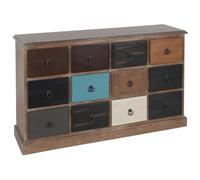 Pacific Lifestyle 12 Drawer Unit Blue Multicoloured Wood