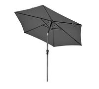 Pacific Lifestyle 2.5m Dark Grey Parasol Tilt Outdoor | Patio Umbrella Garden Parasols | Canopy Outdoor Waterproof Garden Canopy | Sun Shades For Garden