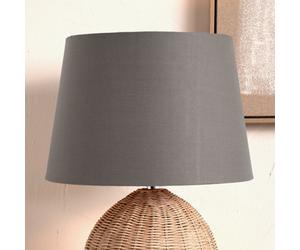 Pacific Lifestyle 20Cm Grey Tapered Poly Cotton Lampshade For Table Lamps And Floor Lamps