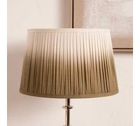 Ruma Taupe Ombre Pleated Tapered Lamp Shade for Table Lamps in Beige | Size: 8 inches Ruma Beige 8 inches