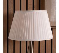 Pacific Lifestyle 25Cm Ivory Poly Cotton Pleat Lampshade Empire White Pleated Table Lamp Shade