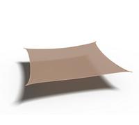 Pacific Lifestyle 3.6M Square Shade Sail Natural Sunscreen Awning For Patios And Gardens