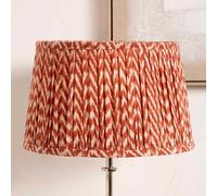 Pacific Lifestyle 30Cm Red Chevron Pleat Lampshade For Table Lamp