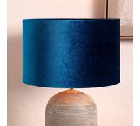 Pacific Lifestyle 30Cm Royal Blue Velvet Cylinder Table Lampshade