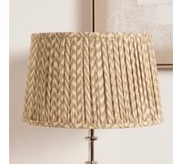 Pacific Lifestyle 30Cm Taupe Chevron Tapered Pleat Table Lampshade
