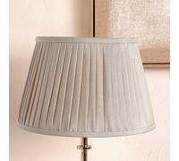 Pacific Lifestyle 30Cm Taupe Poly Cotton Pleated Lampshade For Table Lamps