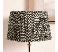 Pacific Lifestyle 35Cm Black Chevron Pleat Lampshade For Table Lamp