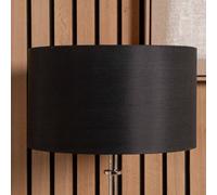 Pacific Lifestyle 35Cm Black Silk Lined Cylinder Lampshade