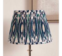 Pacific Lifestyle 35Cm Blue Patterned Tapered Lampshade Cone Table Lamp Shade