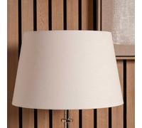 Pacific Lifestyle 35Cm White Linen Tapered Cylinder Table Lampshade Modern Self Lined Lamp Shade