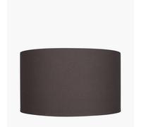 Pacific Lifestyle 40Cm Dark Grey Table Lampshade Drum Floor Lamp Shade