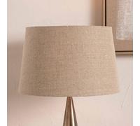 Pacific Lifestyle 40Cm Natural Brown Linen Tapered Lampshade