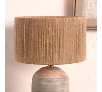 Pacific Lifestyle 40Cm Natural Rope Cylinder Lamp Shade Boho Brown Drum Table And Floor Lampshades