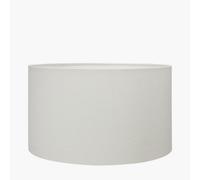 Pacific Lifestyle 40Cm White Handloom Cylinder Lamp Shade Floor Table Lampshades