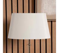 Ruma White Oval Poly Silk Tapered Lamp Shade For Floor Lamps in Beige | Size: 18 inches Ruma Beige 18 inches