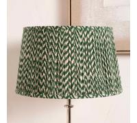 Pacific Lifestyle 45Cm Forest Green Chevron Pleat Table Lampshade