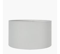 Pacific Lifestyle 45Cm White Drum Table Lamp Shade Ivory Poly Cotton Cylinder Floor Lampshade