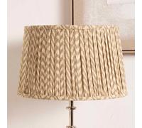Ruma Taupe Chevron Tapered Pleated Shade for Floor Lamps in Beige | Size: 20 inches Ruma Beige 20 inches