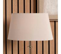 Ruma Taupe Oval Poly Silk Tapered Lamp Shade For Floor Lamps in Brown | Size: 20 inches Ruma Brown 20 inches