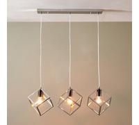 Pacific Lifestyle Alessio Shiny Nickel Metal 3 Cube Pendant