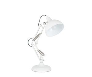 Pacific Lifestyle Alonzo Matt White Angled Task Table Lamp