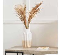 Pacific Lifestyle Amalia Natural And White Stoneware Textured Vase