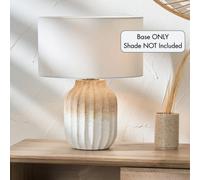 Pacific Lifestyle Amalia Natural Ombre Textured Stoneware Table Lamp Base