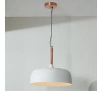 Pacific Lifestyle Anke Matt Cream Domed Metal Pendant
