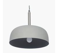 Pacific Lifestyle Anke Matt Grey Domed Metal Pendant